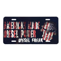 Diesel Freak American Flag License Plate