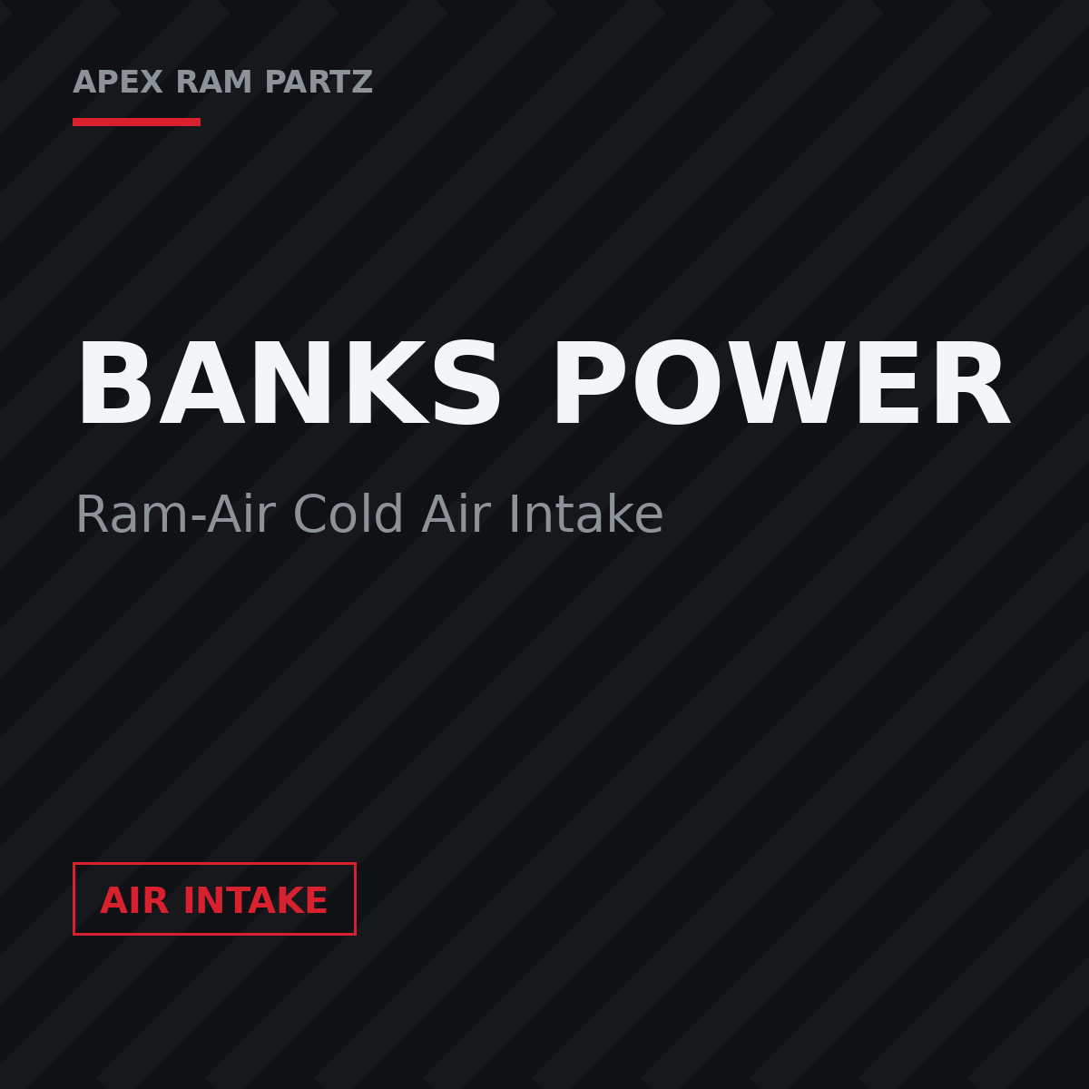 Banks Ram-Air Cold Air Intake