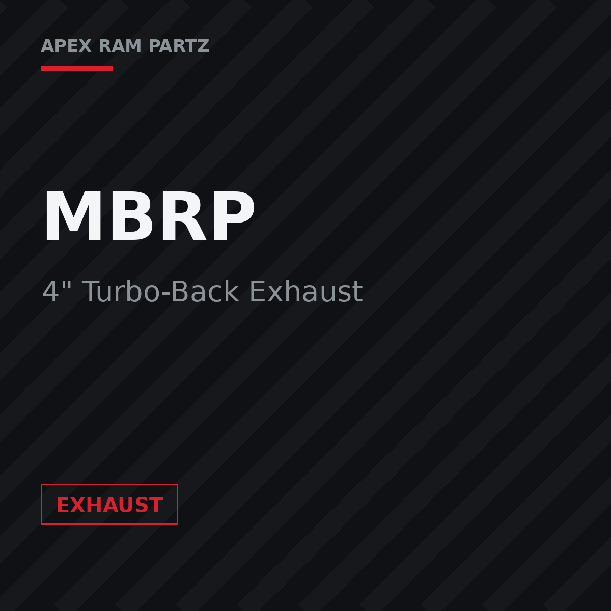 MBRP 4 inch Turbo-Back Exhaust