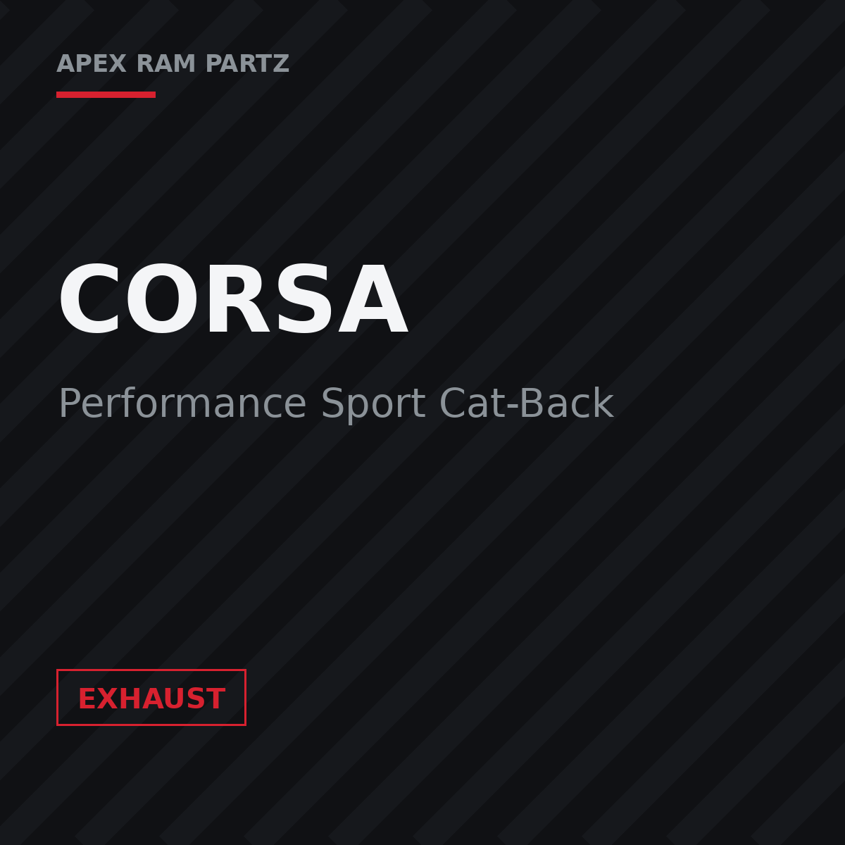 Corsa Performance Sport Cat-Back