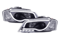 Audi A3 (8P 8PA) Black LED Headlights with Daytime Running Lights (2008-2012)
