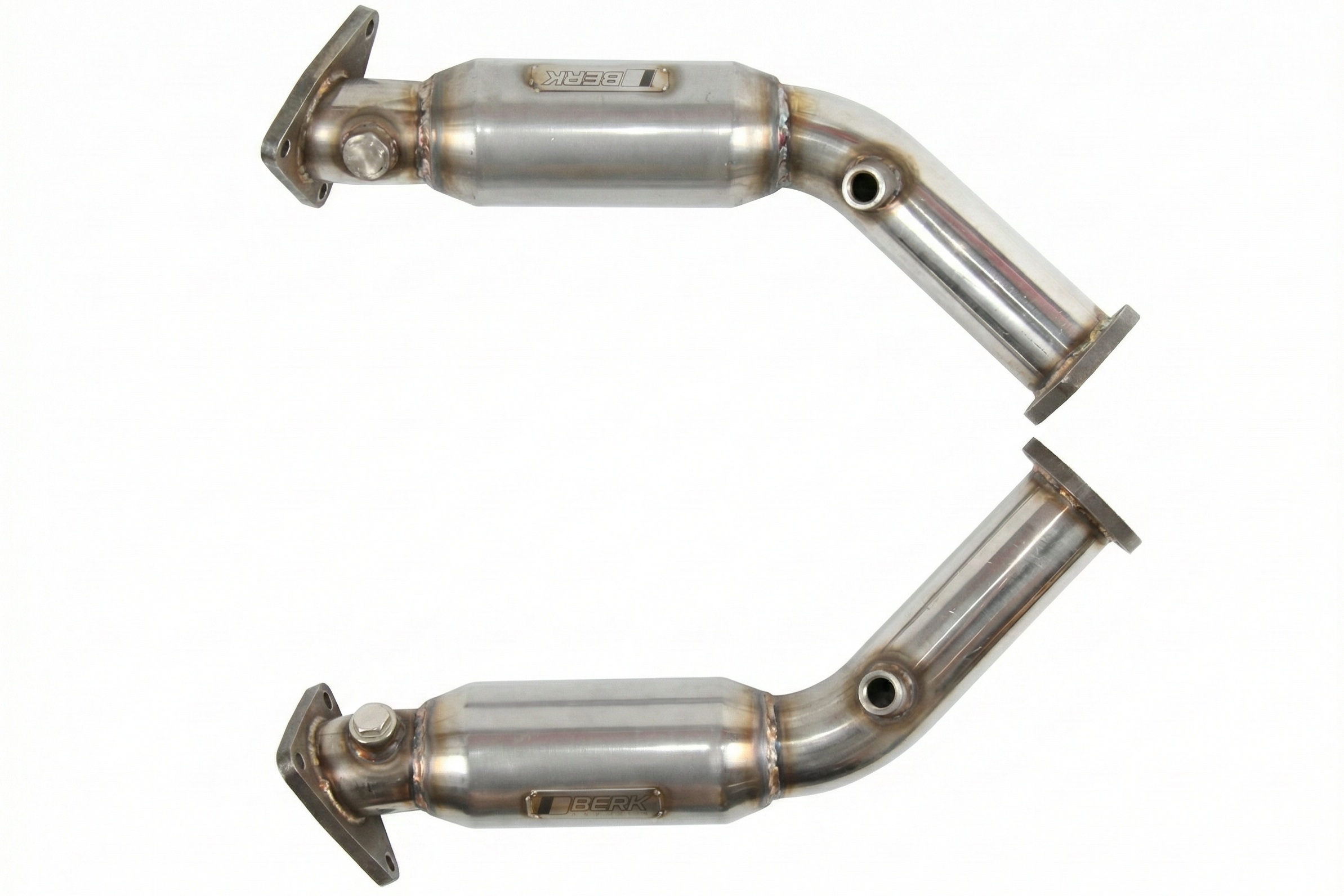 Berk Technology Resonated Test Pipes with CEL Fix for Nissan 370Z 2009-2019, 350Z 2007-2008, Infiniti G37 G35 Q50 Q60 VQ35HR VQ37VHR