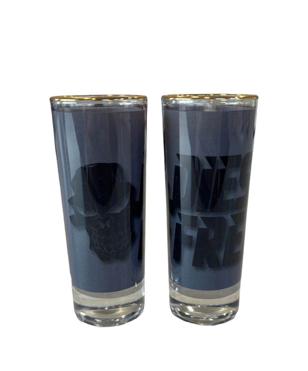 Black Diesel Freak Shot Glass with Gold Rim