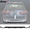 2019-2024 BMW G07 X7 M Sport Gloss Black Rear Bumper Lip Diffuser ABS