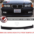 1992-1998 BMW E36 3-Series Unpainted Black Front Bumper Lip PU