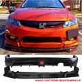 Fits 09-11 Civic HF-P Front & Mugen RR Rear Bumper Lip & Brake Lamp PU