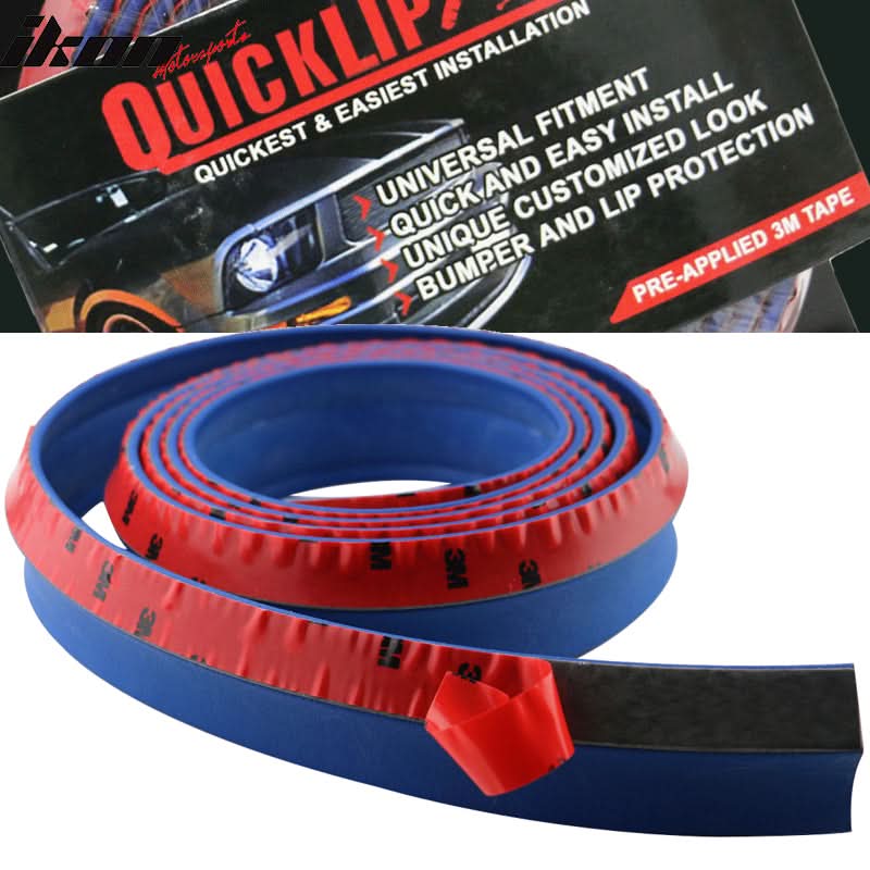 Universal Type 1 100" 8.5FT Front Bumper Lip Side Splitter Rubber Foam
