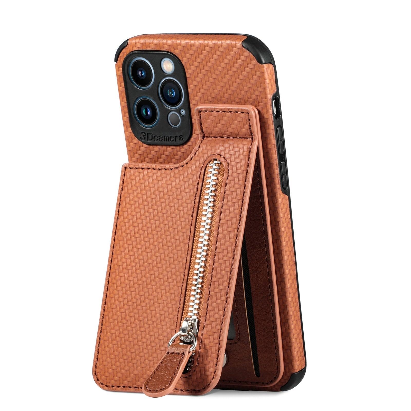 Blue Cards Wallet Leather Phone Case For Iphone 14 Plus 13 12 Mini 11 Pro Max X Xs Xr Men Luxury Business Purse Card Holder Cover  Phone Case With Card Sleeve Men Phone Case