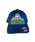 Blue Peeping Skully Flex Fit Hat