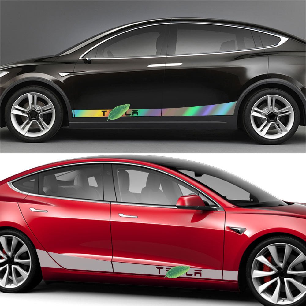 Side Skirt Stripe Decals (2-Pack) | 3 Styles | Multiple Colors | Scratch Protection