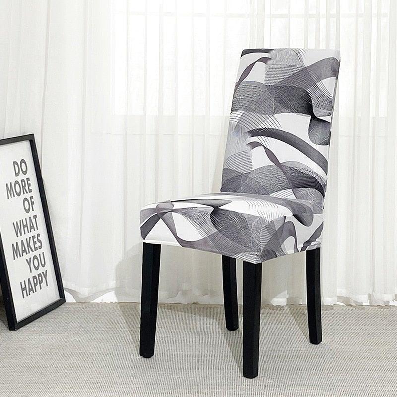 Chair Covers For Dining Room Stretch Spandex Removable Washable Anti-dust Seat Slipcover Multicolor  Chair covers  Chair Covers For Dining Room With Printed Patterns Easy Slip-on Stretchy Dining Room Chair Covers
