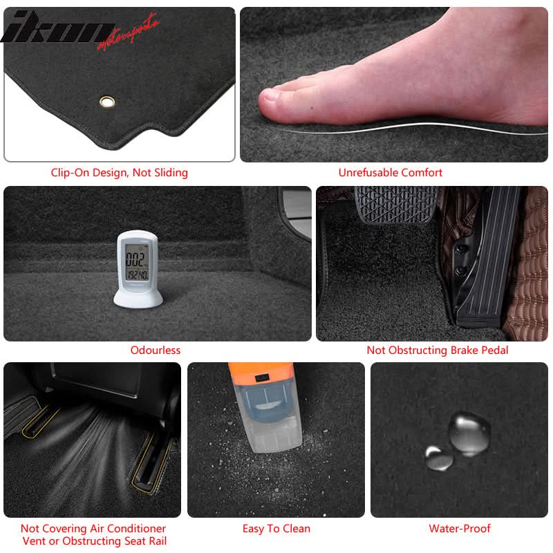 2022-2024 Toyota Tundra Crewmax OE Front Rear Floor Mat Nylon