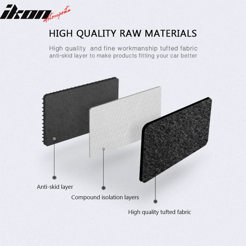 Car Floor Mat for 2003-09 Mercedes-Benz W209 CLK Class Black 4PC Nylon