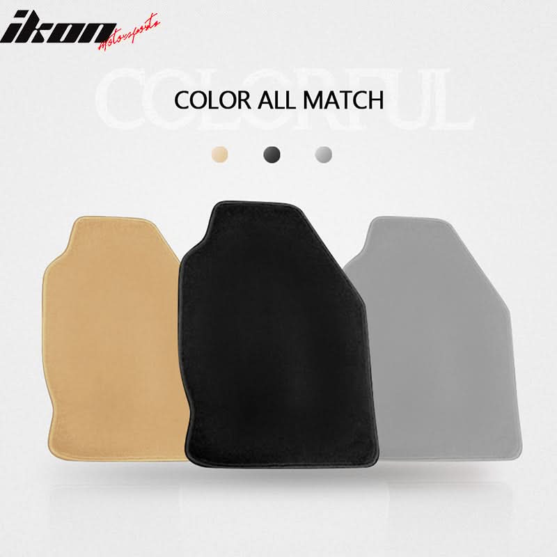 Car Floor Mat for 2000-2007 Ford Focus Black Carpet 4PC Nylon