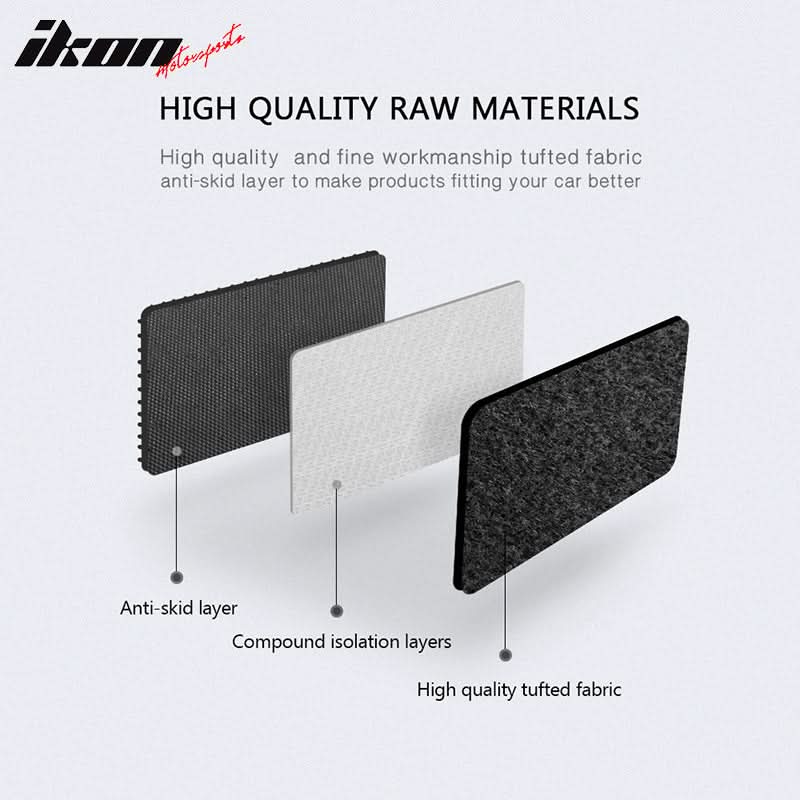 Car Floor Mat for 1998-2005 Mercedes S Class Black Nylon 4PCS