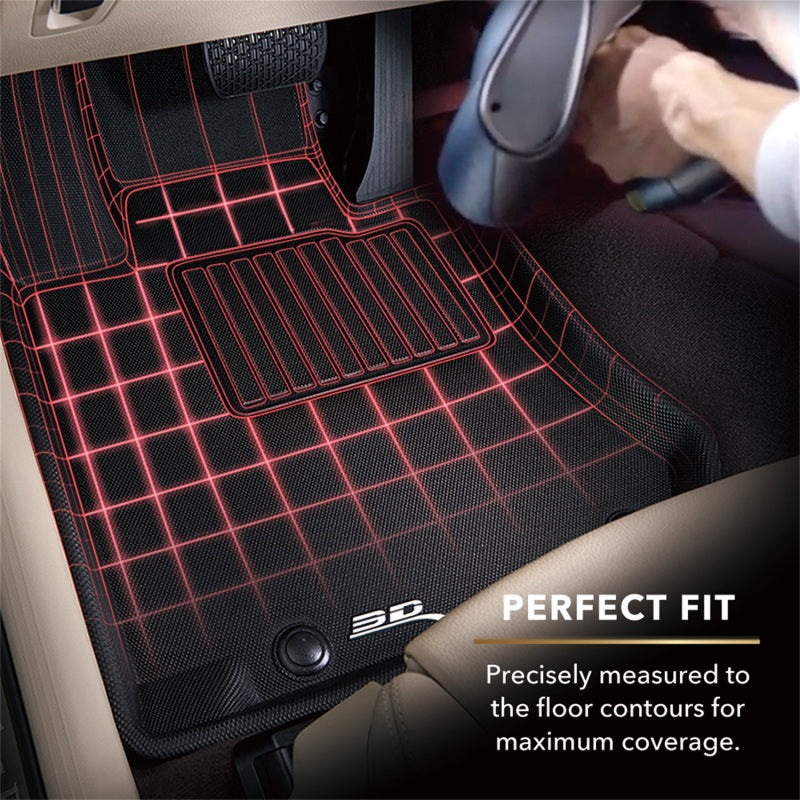 3D MAXpider 19-24 GMC Sierra 1500 Crew Cab Bench & Bucket Seating Kagu Black R2 L1CH09921509