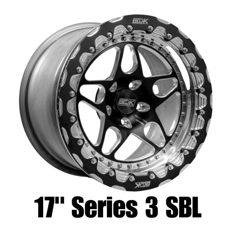 Belak Wheels Belak 17x10.5 / 8.25in BS / 5x114.3 BP / Low Pad / Series 3 Wheel - Single Beadlock 17105114S38BS-SBL