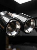 Carbon Fiber Dual Exhaust Tips for BMW M340i M240i M440i | G20 G42 G22 G23 G26 | Y-Pipe Single-to-Dual Conversion | Sold as Pair