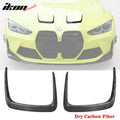 Fits 21-23 G80 M3 G82 G83 M4 X Style Front Hood Vent Dry Carbon Fiber