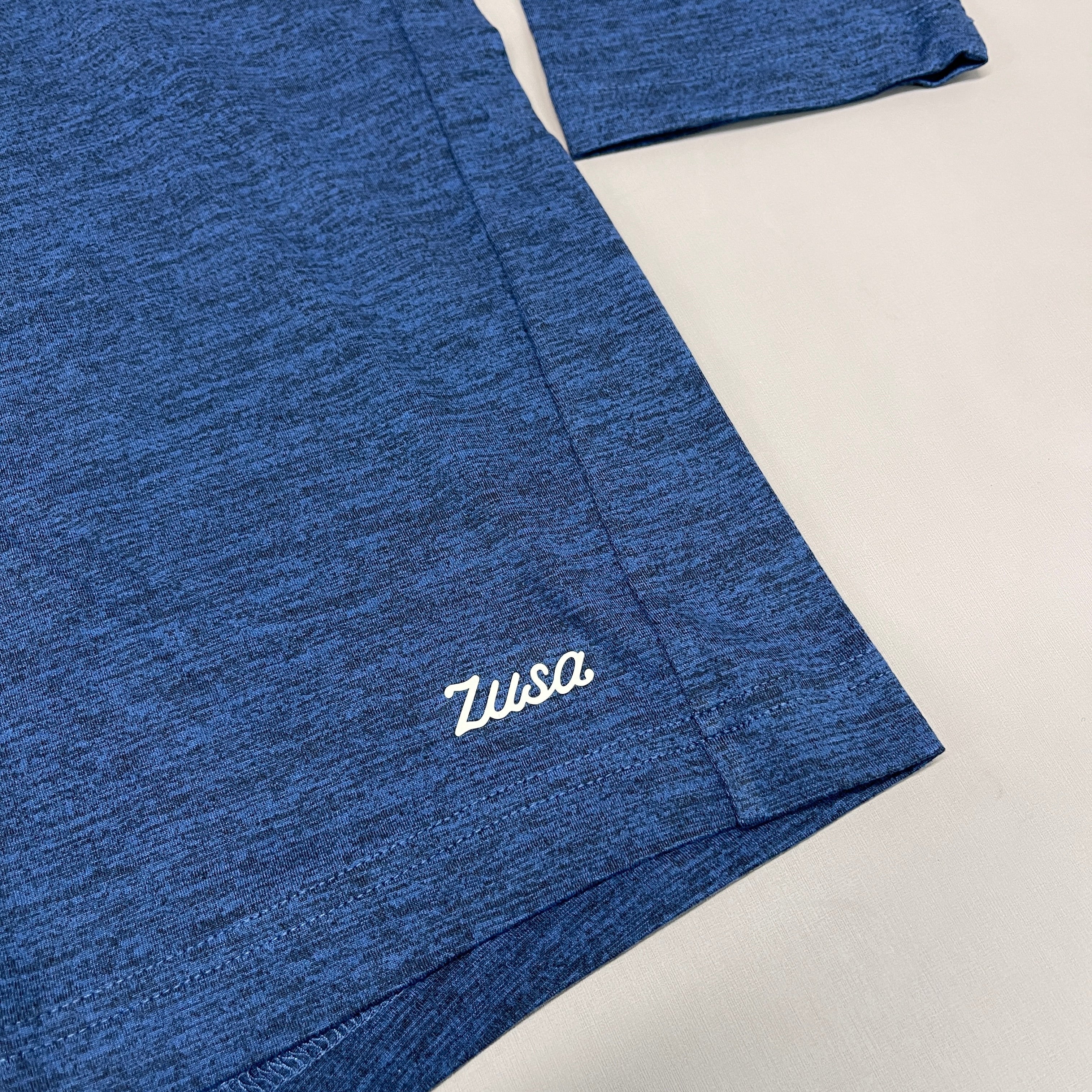 ZUSA Pull Over Shirt Long Sleeve Brisk Quarter Zip Men's Sz XL Navy Heather (New)