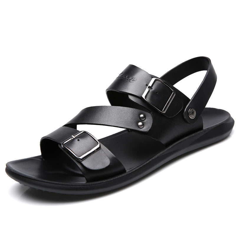 Large size sandals for men beach shoes for men cool slippers for men one shoe dual-use men's sandals