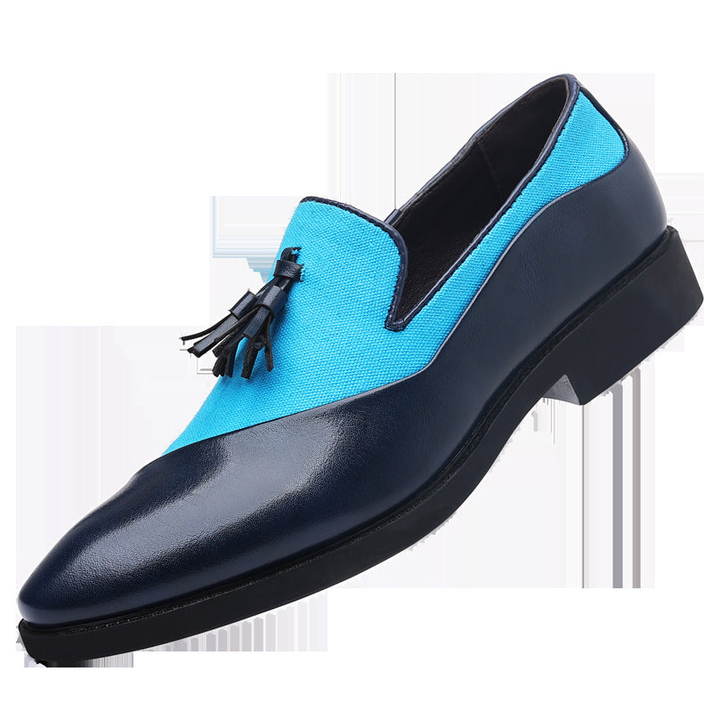 Leather shoes for men, business formal, plus size fit, trendy and casual shoes, Korean version, versatile and trendy, British style