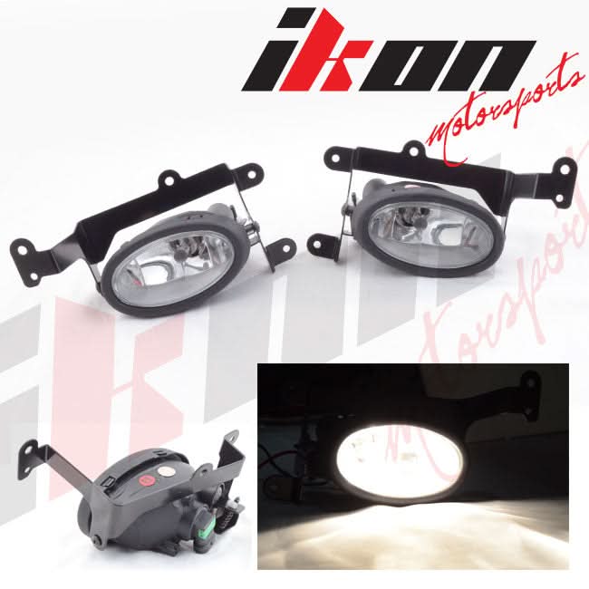 6000K Hid Fits Honda Civic 06-08 Coupe Clear Lens Fog Lights Kit RH LH