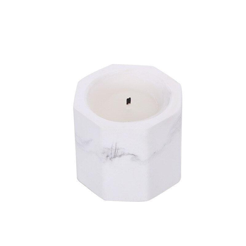 Marbled Plaster Scented Soy Candles Candlestick Aromatherapy For Party Gifts Marbled Plaster Scented Soy Candles Candlestick Aromatherapy Stress Relief Candles For Birthday Wedding Decoration Christmas Handmade