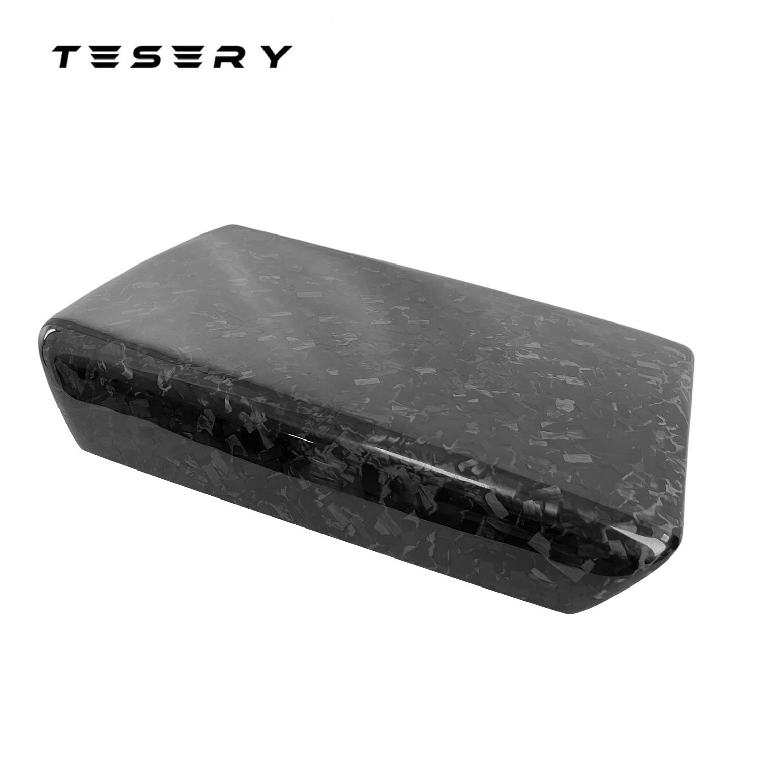 TESERY Model Y / 3 Armrest Cover - Dry Carbon Fiber Interior Mods