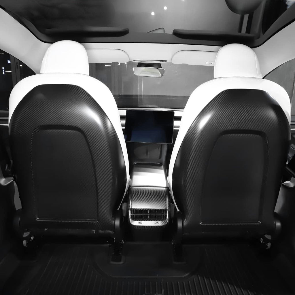 Full Back Seat Replacement for Model 3 / Y - Carbon Fiber Interior Mods