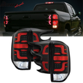 2014-2016 Toyota Tundra BR Clear Lens Black Housing Tail lights Bar