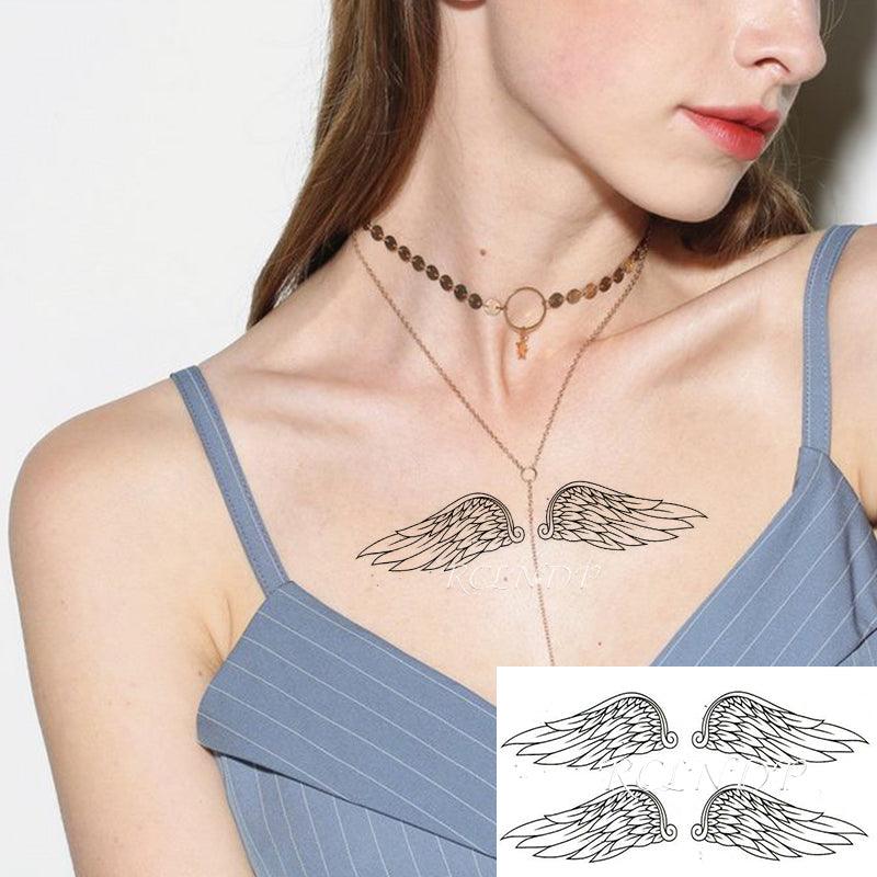 New Waterproof Temporary Sticker Tattoo Flame Heart Star Element Body Art Cute Small Tattoos For Kids Womens