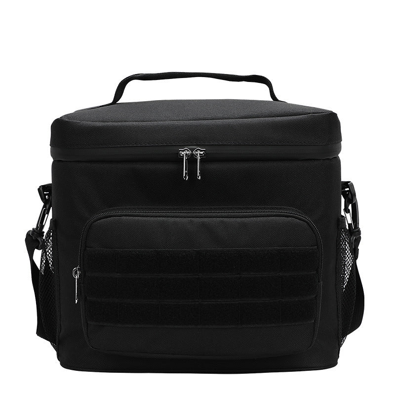 Outdoor Oxford cloth square waterproof camouflage insulation bag wear-resistant portable work convenient lunch box bag