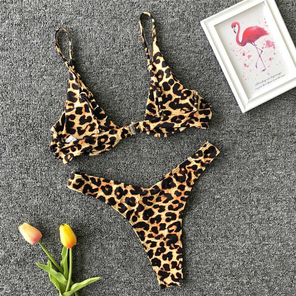 Underwired Bikini Female Swimsuit Women Swimwear Two-Piece V Shape Wire Bikini Set Bather Bathing Suit Women Micro Bikini Set Shiny Metallic 2 Piece Swimsuit Push Up Underwire Swimwear Bathing Suit
