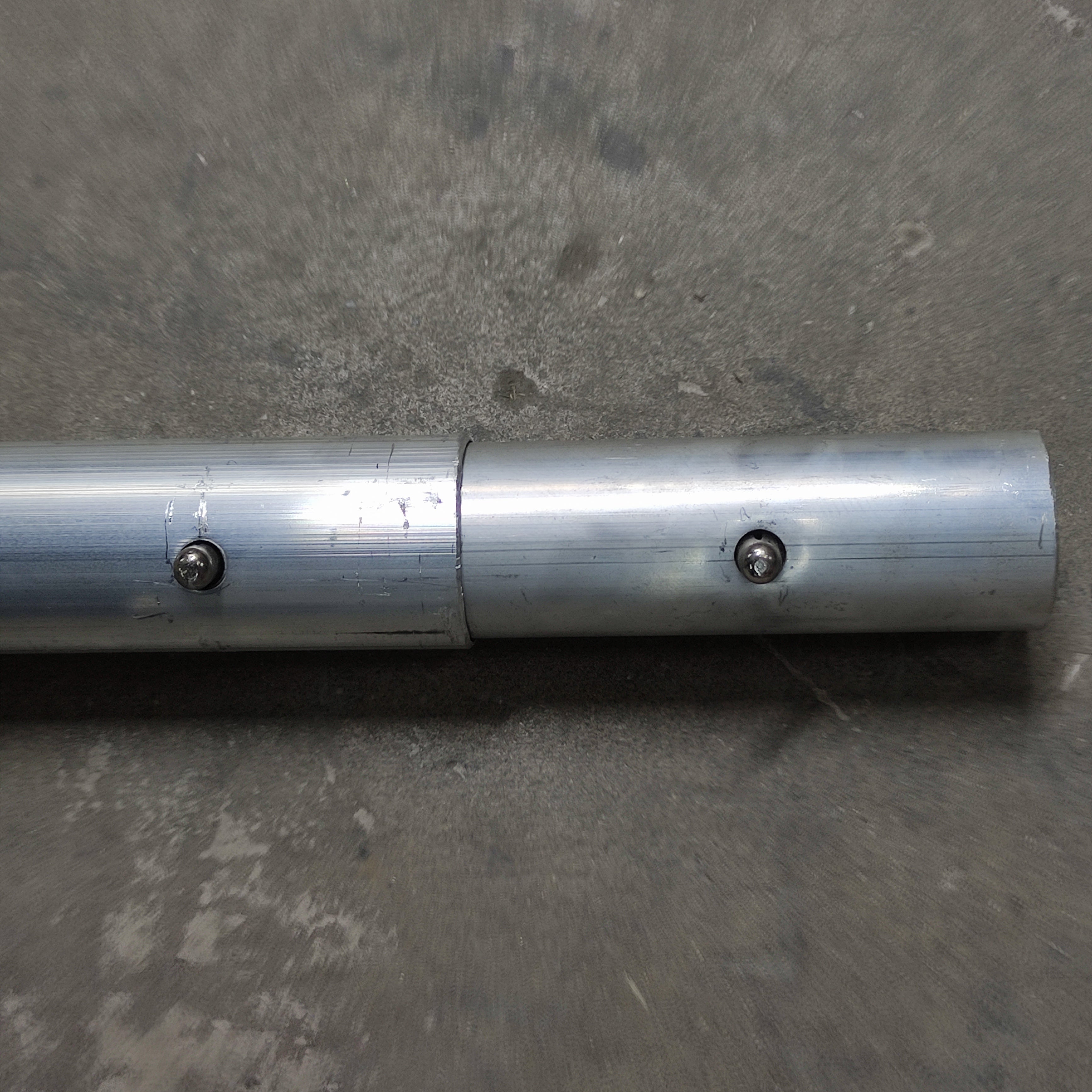 KRAFT TOOL 6' Aluminum Button Handle with Insert - 1-3/4" Diameter CC289