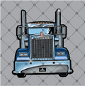 Semi Truck Sticker