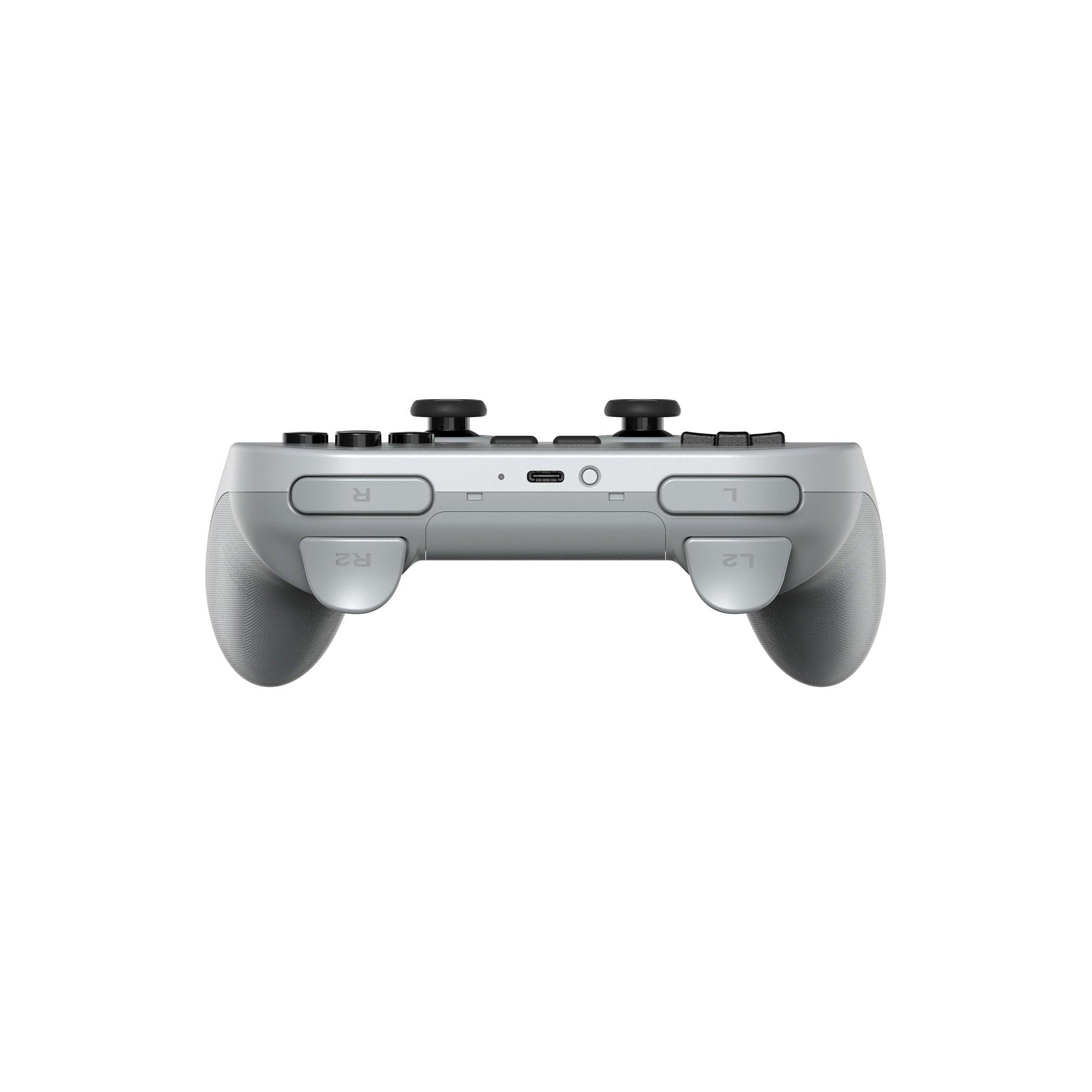 Simple Pure White Bluetooth Joystick Gamepad Controller Compatible With PC Monitor Laptop Tablet