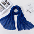 Soft Muslim Crinkle Hijab Scarf Soft Cotton Headscarf Ultra Soft Breathable Head Scarf Islamic Head Wraps Hijab For Women 70*175cm
