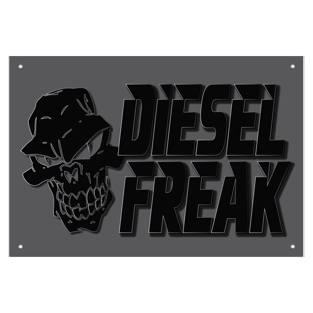 Diesel Freak Stacked Burnt Banner