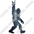 Starry Sky Cutout Sasquatch Silhouette