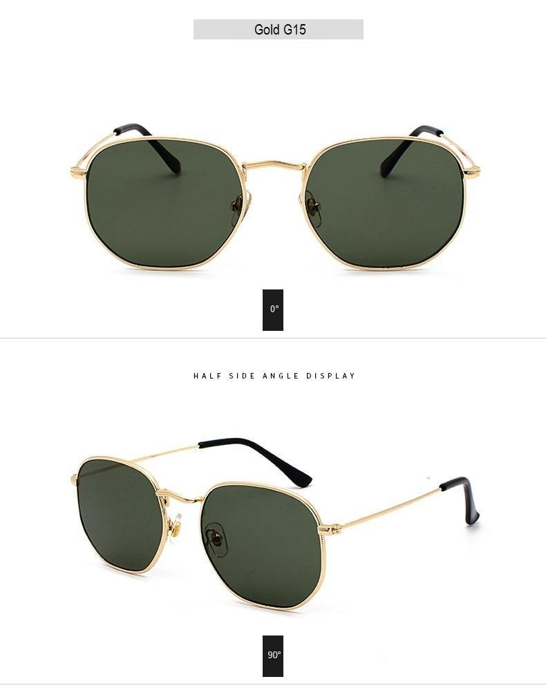 Stylish Small Round Polarized Sunglasses for Men Women Sunglasses For Hexagon Shape Sunglasses New Women Sunglasses In Metal Colorful Frame Glasses Eyewear For Men Women