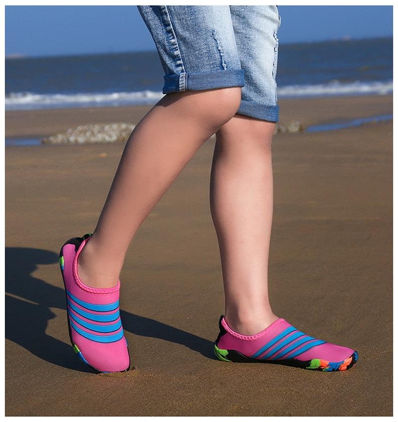 Summer Outdoor Mens Sports Water Shoes Non-Slip Beach Shoes Barefoot Upstream Shoes Quick-Dry Aqua Sock Barefoot For Beach Swim River Pool Lake Hiking Kayaking Surfing