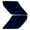 Topo Interior Lower Front Door Card Insert Overlays (Printed Series) - 2021+ Bronco 4 Door