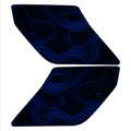 Topo Interior Sun Visor Overlays (Printed Series) - 2021+ Bronco (with Homelink)