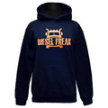 Truckin Freak Navy & Orange Glitter Adult Hoodie