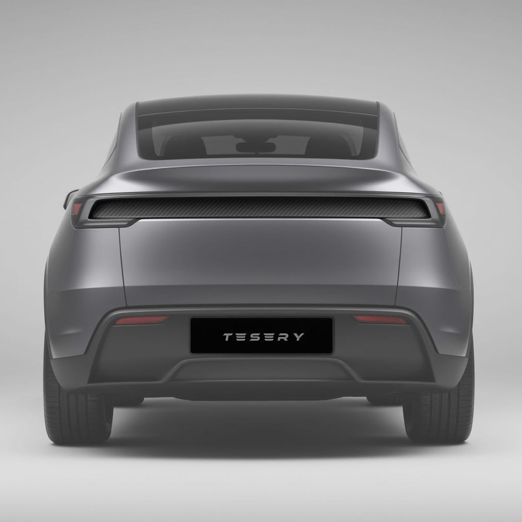 Trunk Tailgate Applique for Tesla Model Y Juniper - Real Dry Molded Carbon Fiber