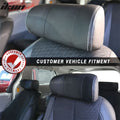 2011-2000Â Toyota Sienna Black Front And Middle Headrest Faux Leather