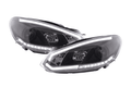 Volkswagen Golf 6 Black LED Headlights with Daytime Running Lights (2008 - 2014)