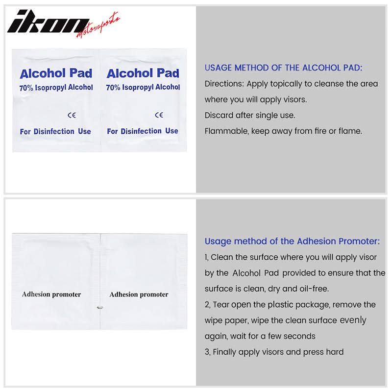 2008-2012 Honda Accord 2-Door Coupe Visor Windows Set Acrylic