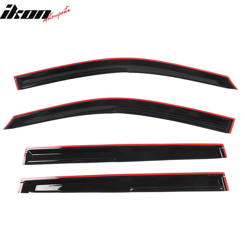2014-2019 Toyota Highlander Acrylic 4PC Window Visors Tape On Guard